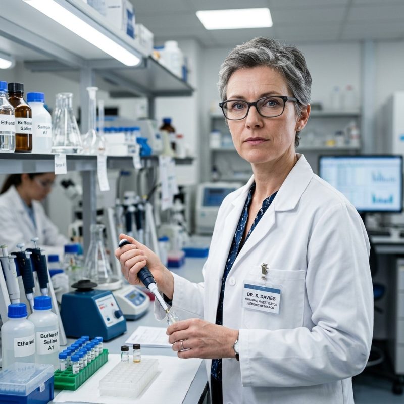 Scientist working in a lab
