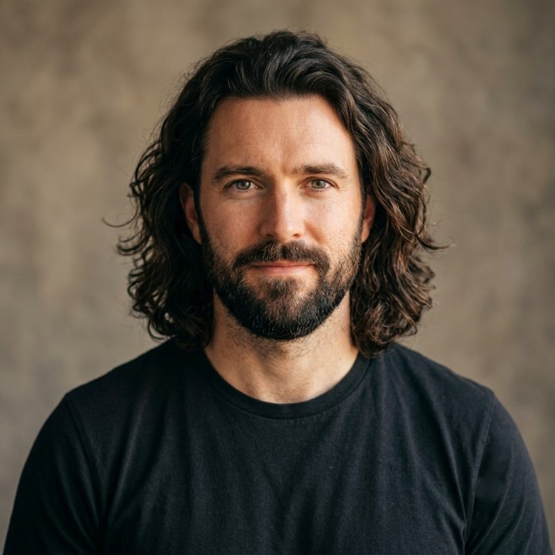 Man with beard and long hair